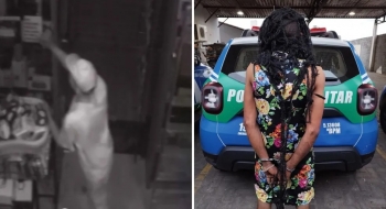 Suspeito de furtar loja e se vestir de mulher para escapar da polícia é preso